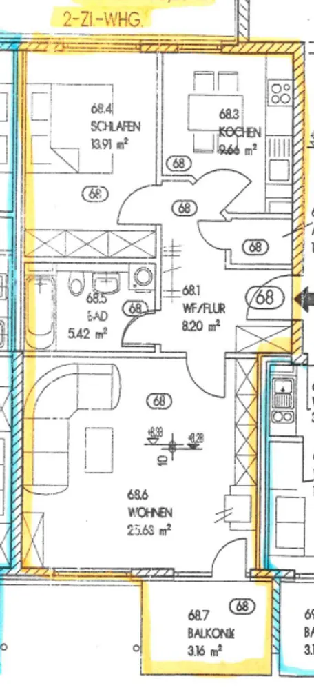 2 Zimmer Wohnung mit 67 m² in Gera – Bild 4
