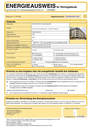 2 Zimmer Wohnung mit 54 m² in Chemnitz – Bild 8