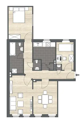 4 Zimmer Wohnung mit 99 m² in Magdeburg – Bild 4