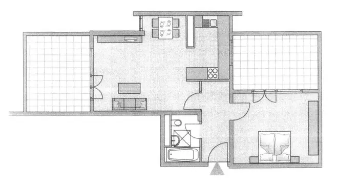 2 Zimmer Wohnung mit 65 m² in Wiesbaden – Bild 2