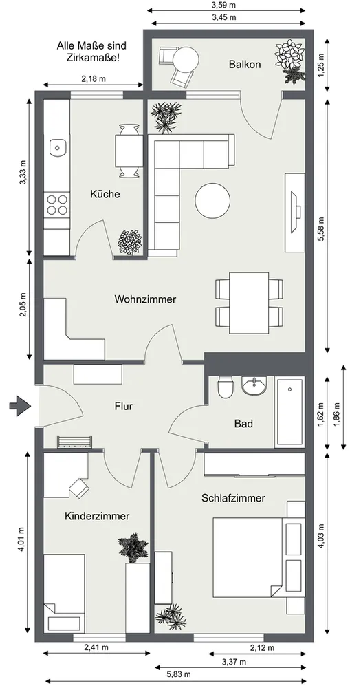 3 Zimmer Wohnung mit 69 m² in Gera – Bild 5