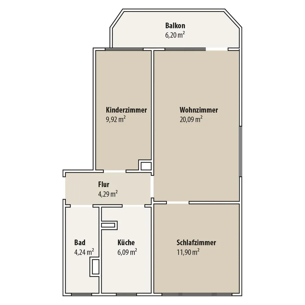 3 Zimmer Wohnung mit 61 m² in Gera – Bild 5