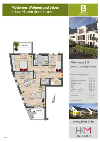 3 Zimmer Wohnung mit 88 m² in Leverkusen – Bild 5