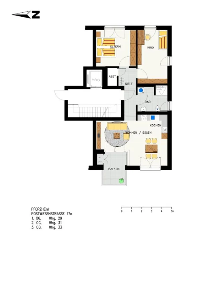3 Zimmer Wohnung mit 79 m² in Pforzheim – Bild 2