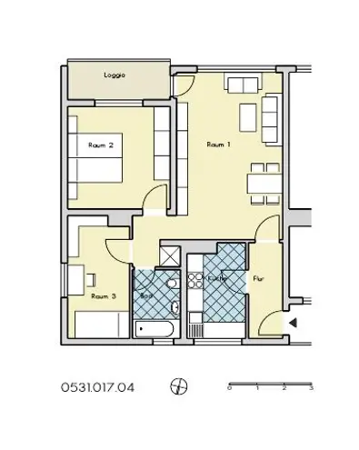 3 Zimmer Wohnung mit 68 m² in Wuppertal – Bild 2