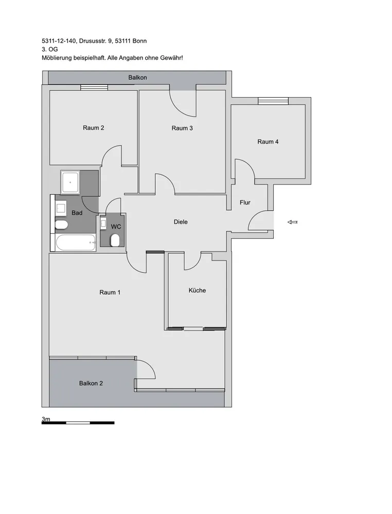 4 Zimmer Wohnung mit 98 m² in Bonn – Bild 9