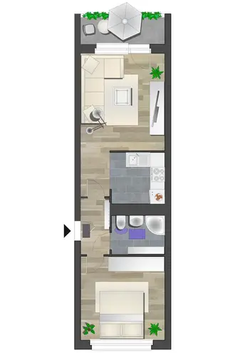 2 Zimmer Wohnung mit 40 m² in Chemnitz – Bild 5