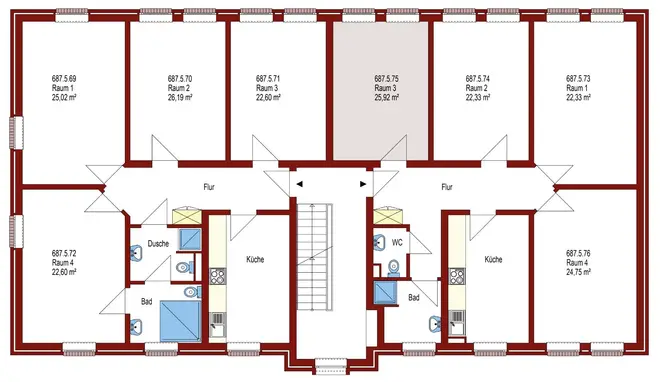 1 Zimmer Wohnung mit 26 m² in Oldenburg – Bild 2