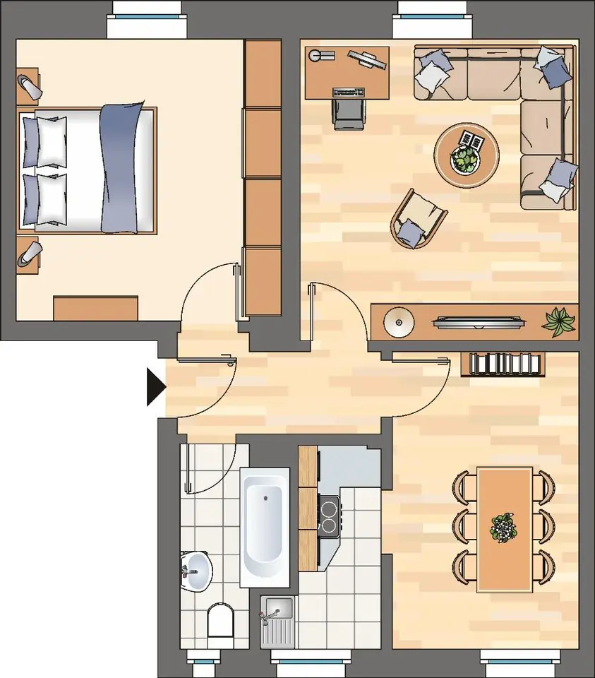 2 Zimmer Wohnung mit 56 m² in Bottrop – Bild 7
