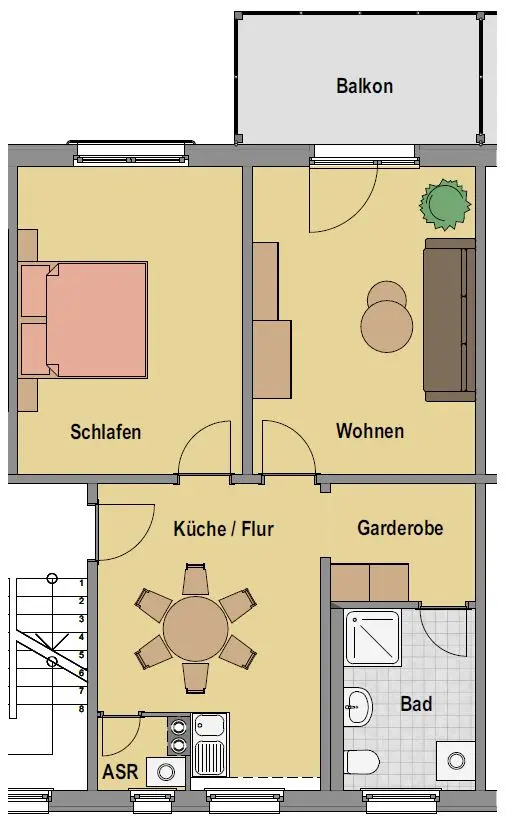 2 Zimmer Wohnung mit 62 m² in Sangerhausen – Bild 9
