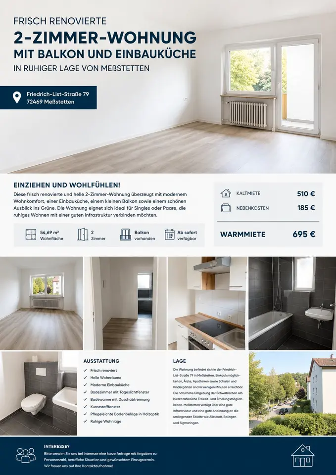 2 Zimmer Wohnung mit 62 m² in Balingen – Bild 9