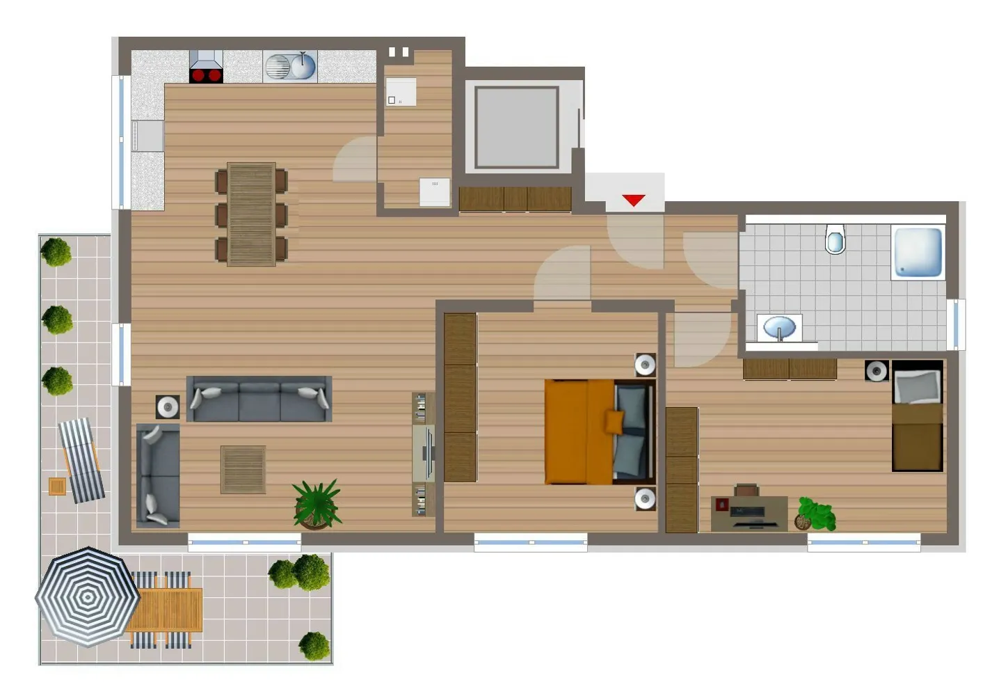 3 Zimmer Wohnung mit 87 m² in Hagen – Bild 2