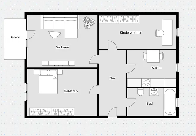 3 Zimmer Wohnung mit 58 m² in Halle (Saale) – Bild 12