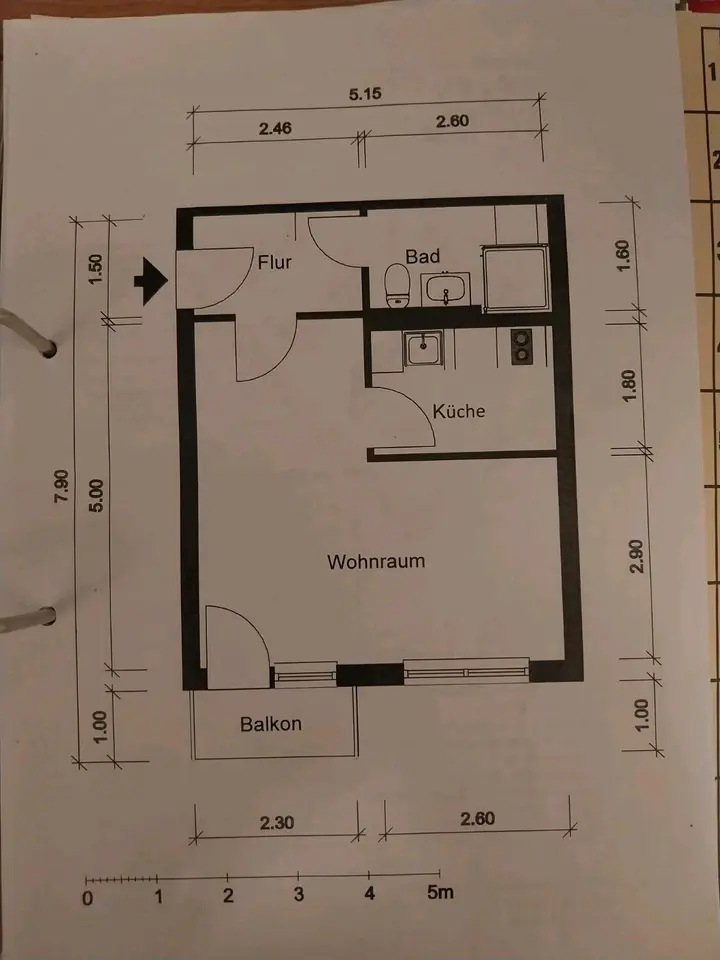 2 Zimmer Wohnung mit 31 m² in Cottbus – Bild 3