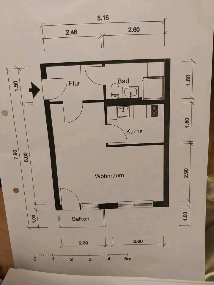 2 Zimmer Wohnung mit 31 m² in Cottbus – Bild 4