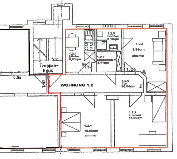 4 Zimmer Wohnung mit 65 m² in Flensburg – Bild 8