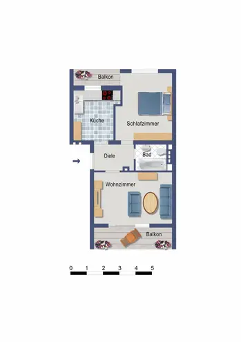 2 Zimmer Wohnung mit 46 m² in Bonn – Bild 12