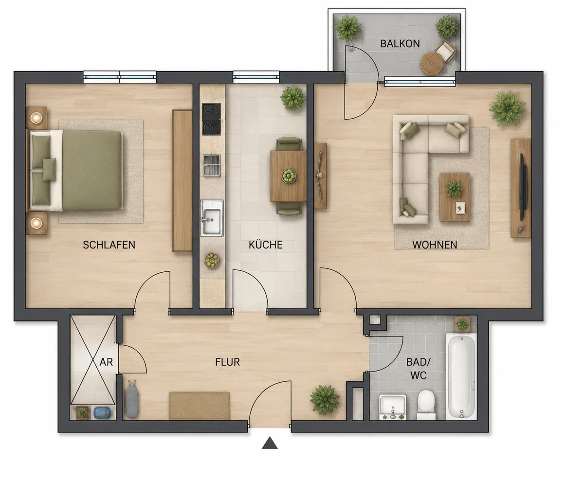 2 Zimmer Wohnung mit 63 m² in Essen – Bild 11