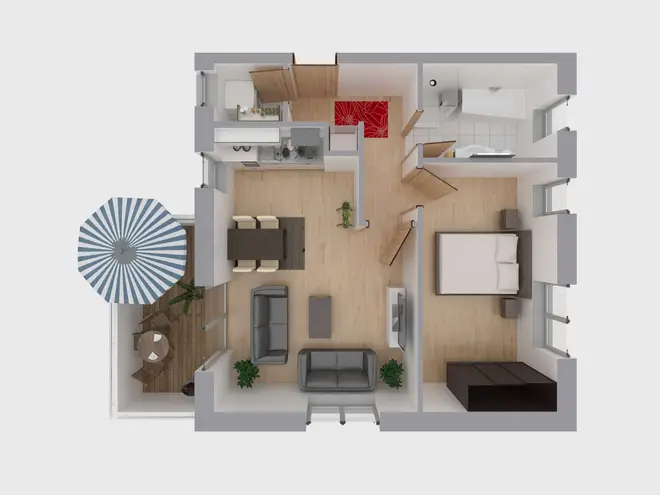 2 Zimmer Wohnung mit 60 m² in Hamburg – Bild 2