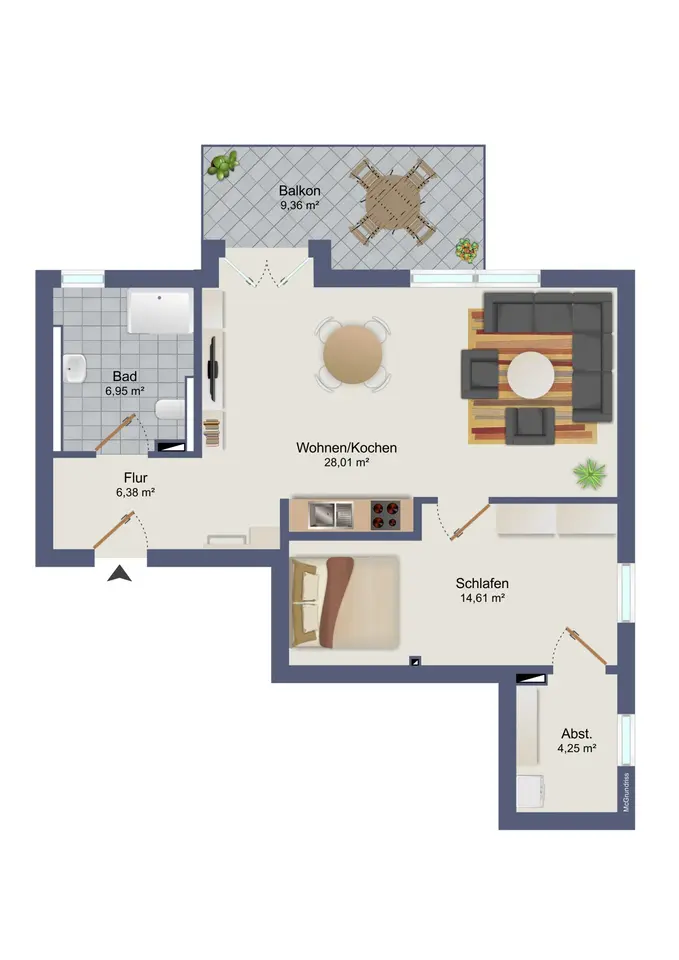 2 Zimmer Wohnung mit 65 m² in Winsen (Luhe) – Bild 10