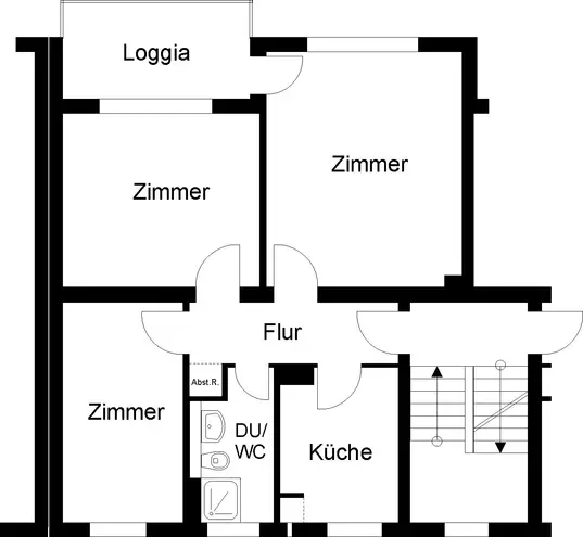 3 Zimmer Wohnung mit 64 m² in Braunschweig – Bild 4
