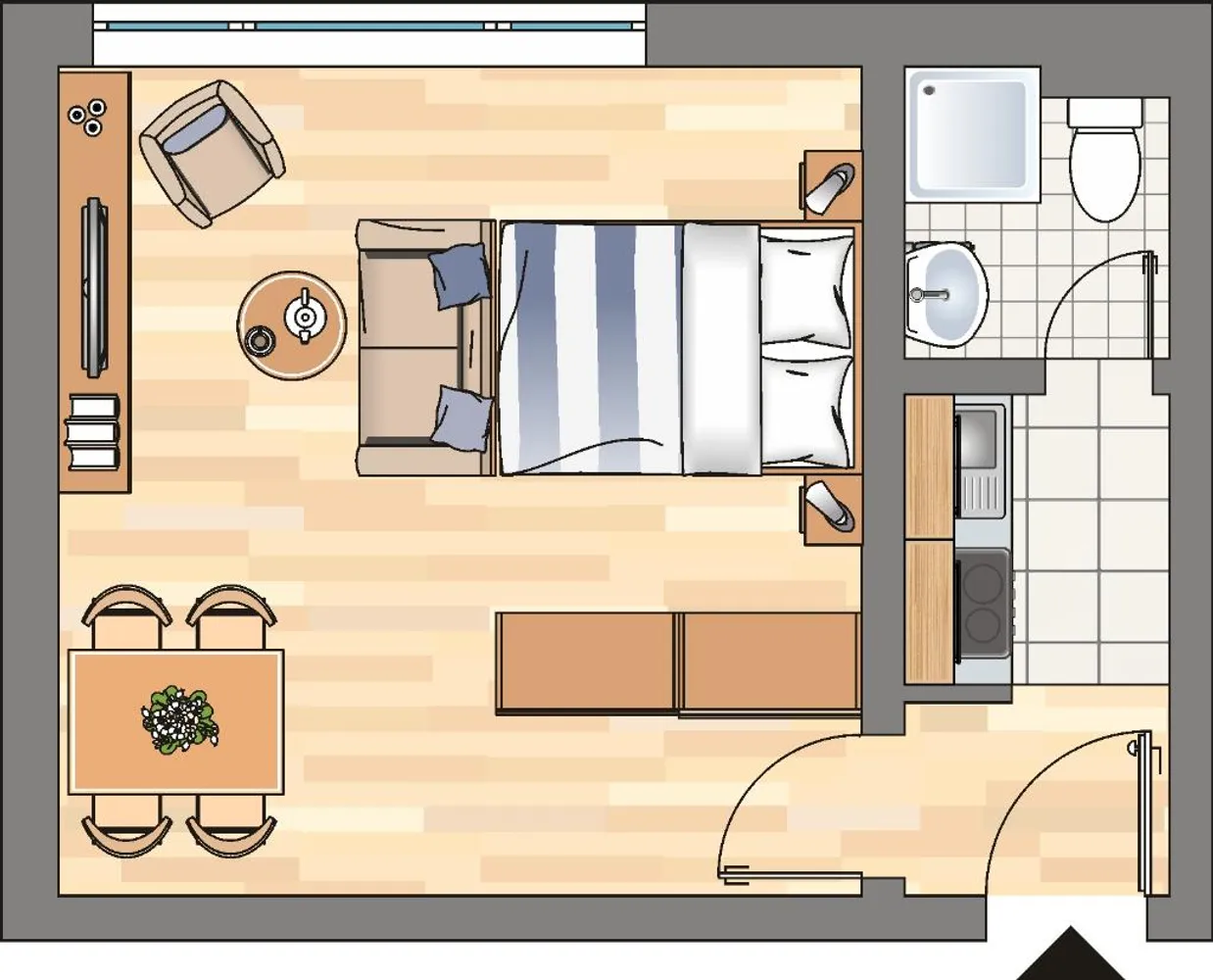 1 Zimmer Wohnung mit 26 m² in Dortmund – Bild 2