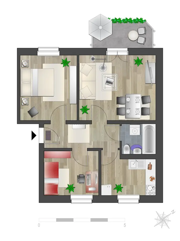 3 Zimmer Wohnung mit 59 m² in Chemnitz – Bild 6
