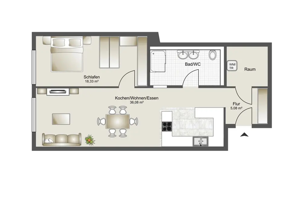 2 Zimmer Wohnung mit 80 m² in Lindau – Bild 5