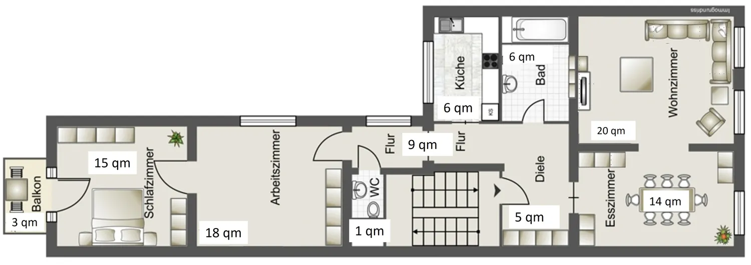 4 Zimmer Wohnung mit 95 m² in Mönchengladbach – Bild 5