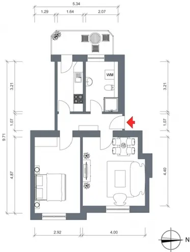 2 Zimmer Wohnung mit 51 m² in Magdeburg – Bild 4
