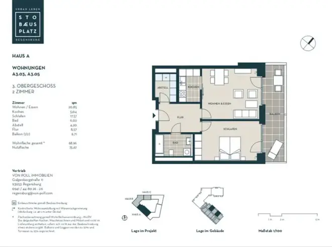 2 Zimmer Wohnung mit 69 m² in Regensburg – Bild 12