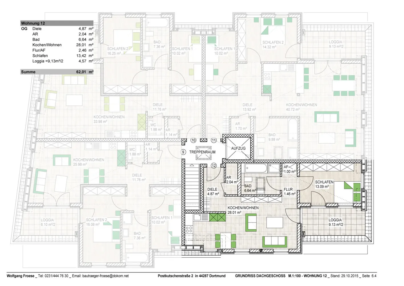 2 Zimmer Wohnung mit 62 m² in Dortmund – Bild 4