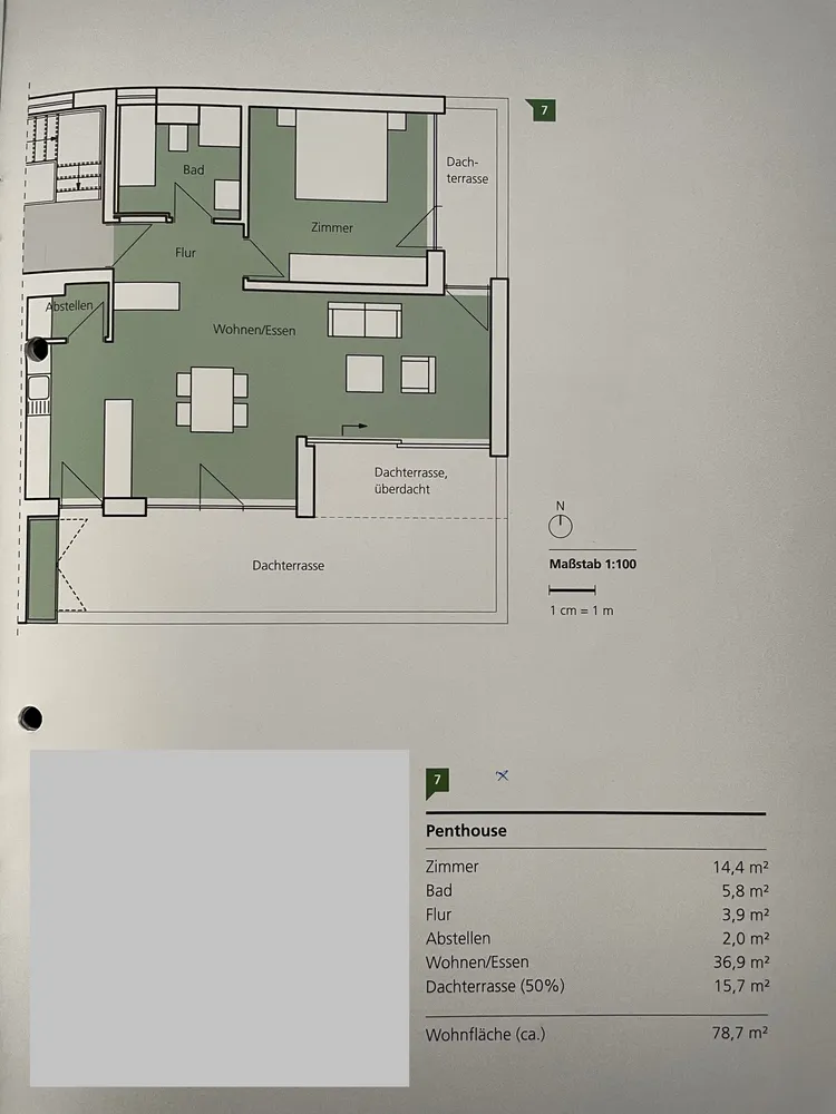 3 Zimmer Wohnung mit 78 m² in Aalen – Bild 2