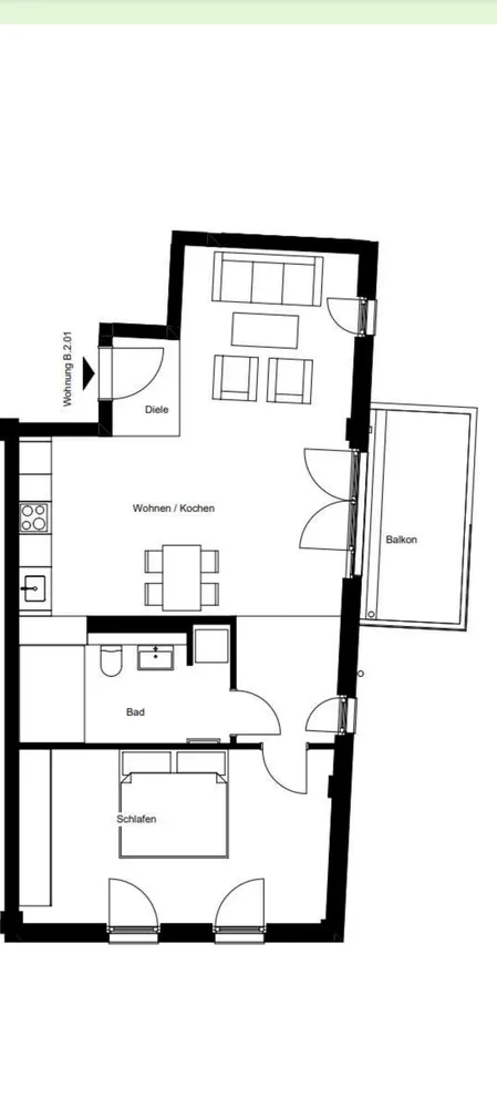 2 Zimmer Wohnung mit 67 m² in Potsdam – Bild 7