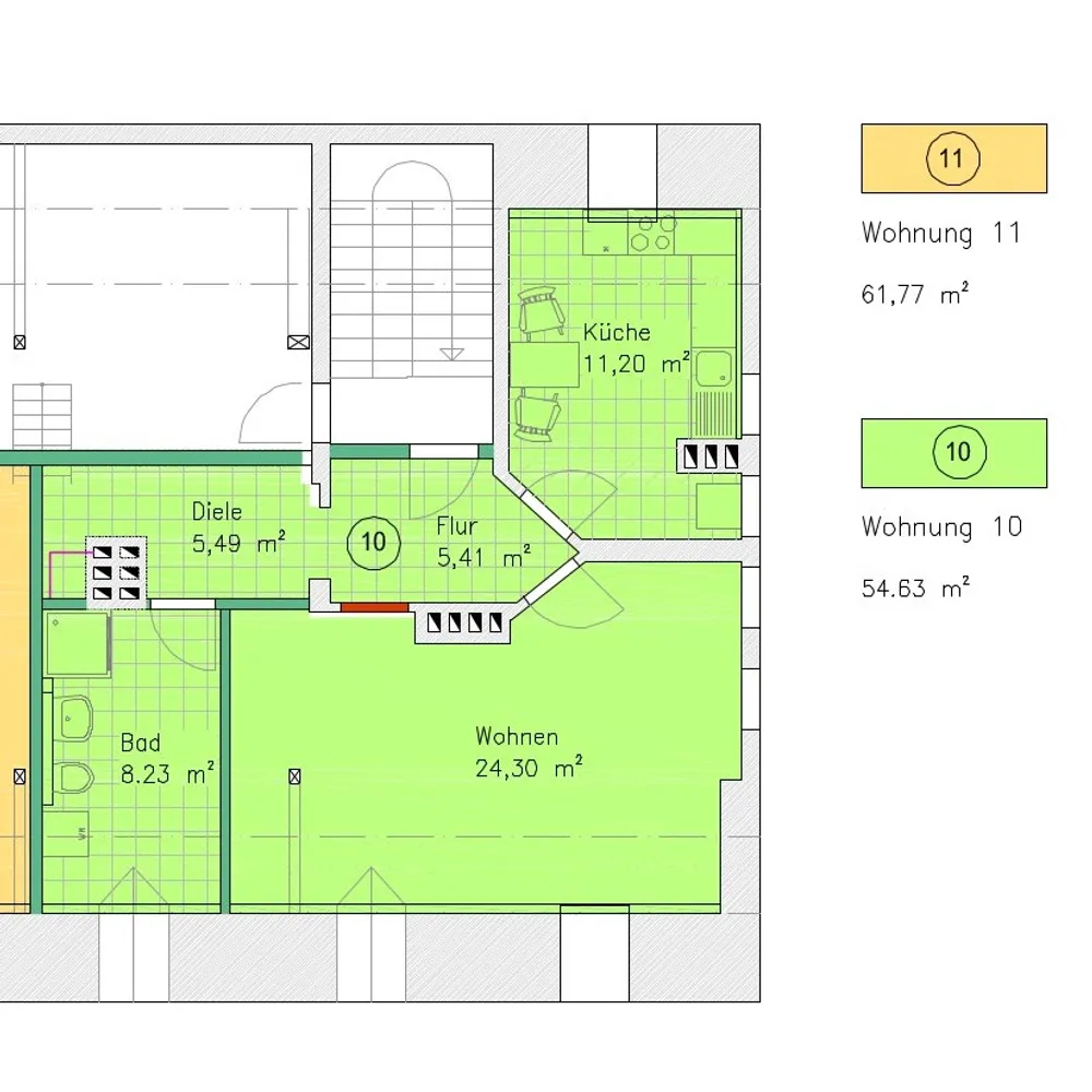 1 Zimmer Wohnung mit 55 m² in Halle (Saale) – Bild 10
