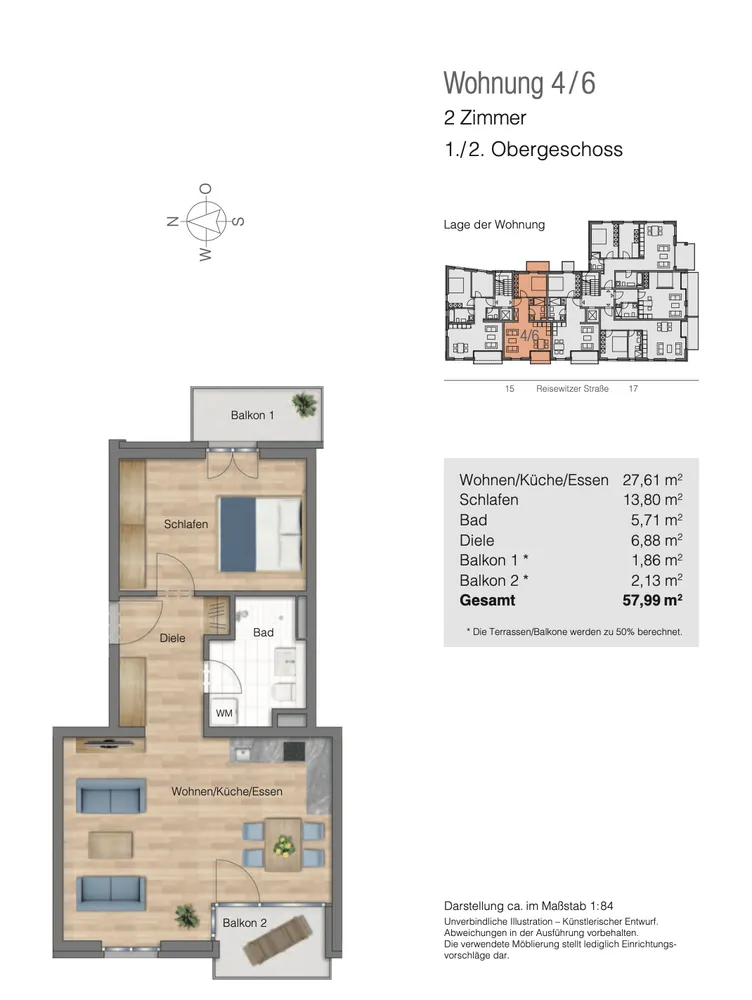 2 Zimmer Wohnung mit 58 m² in Dresden – Bild 10