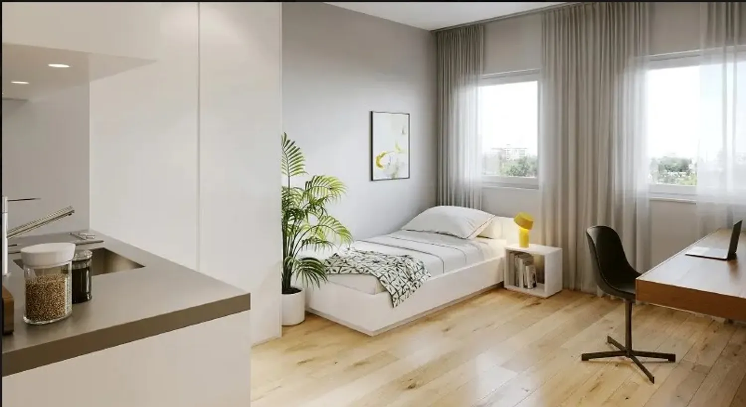 1 Zimmer Wohnung mit 30 m² in Würzburg – Bild 2