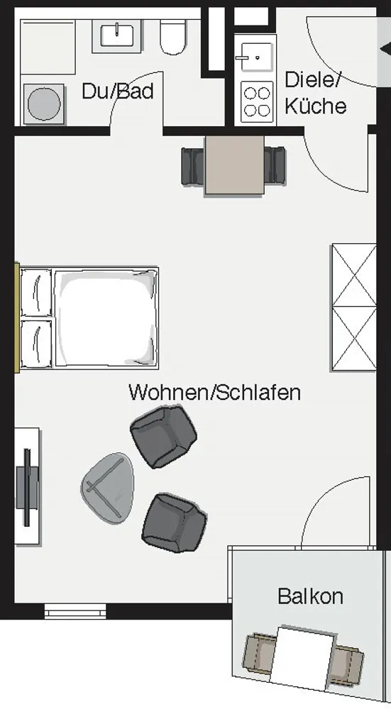 1 Zimmer Wohnung mit 42 m² in Stuttgart – Bild 5