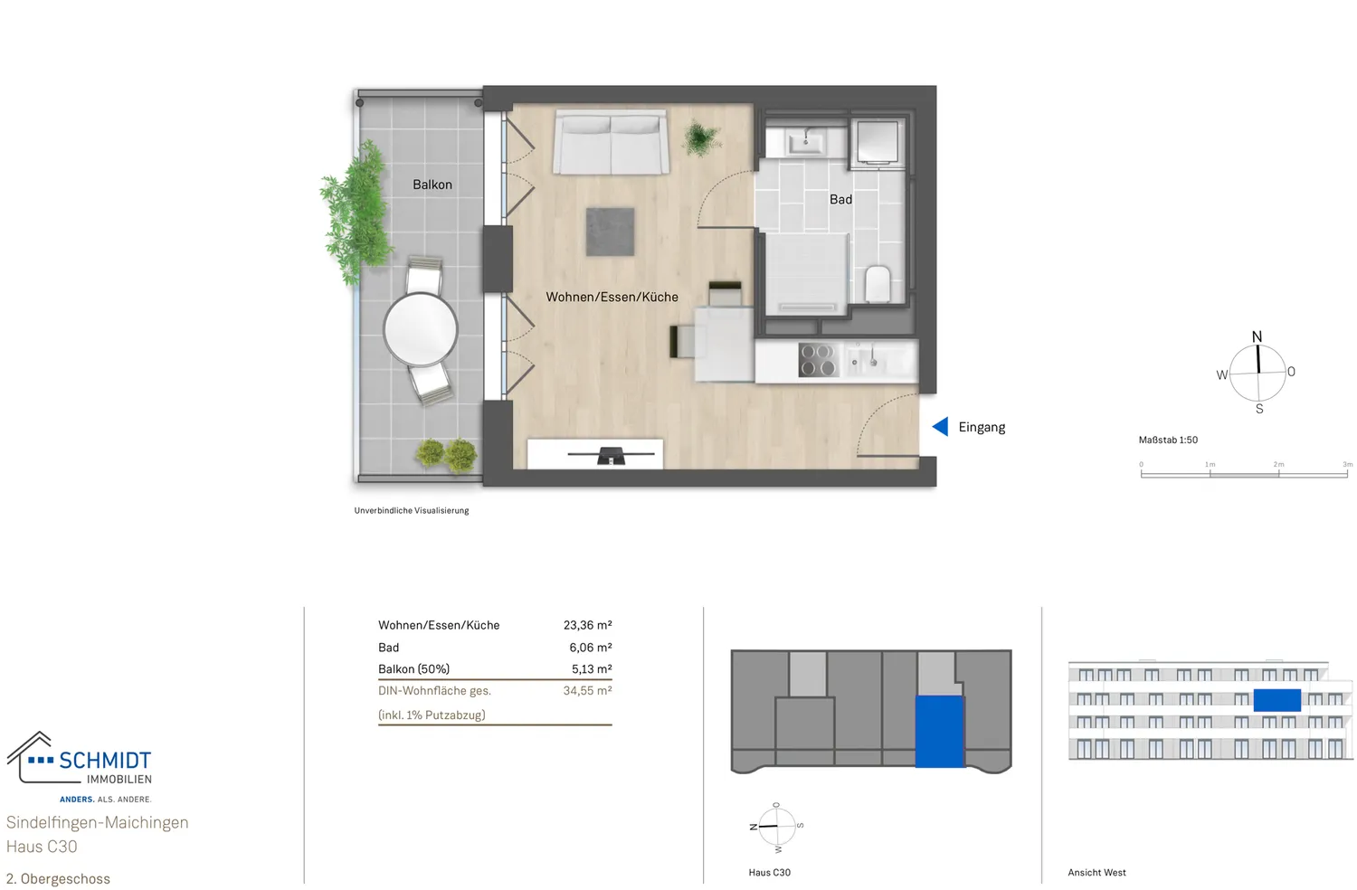 1 Zimmer Wohnung mit 35 m² in Sindelfingen – Bild 9