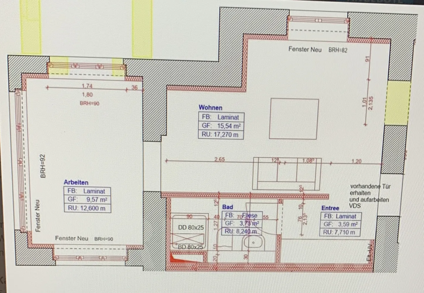 2 Zimmer Wohnung mit 40 m² in Greifswald – Bild 2