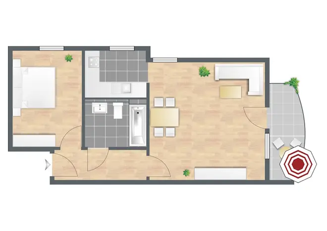 2 Zimmer Wohnung mit 47 m² in Augsburg – Bild 11