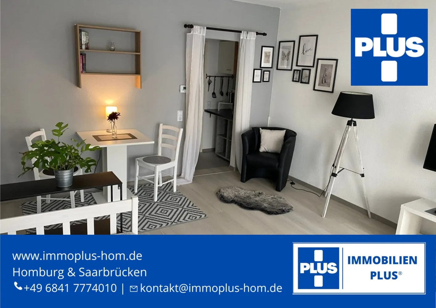 1 Zimmer Wohnung mit 35 m² in Homburg – Bild 1