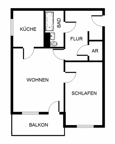 1 Zimmer Wohnung mit 45 m² in Dortmund – Bild 3