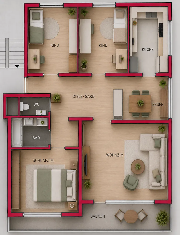 5 Zimmer Wohnung mit 104 m² in Sindelfingen – Bild 11