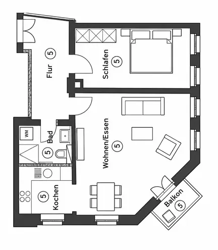 2 Zimmer Wohnung mit 59 m² in Leipzig – Bild 8