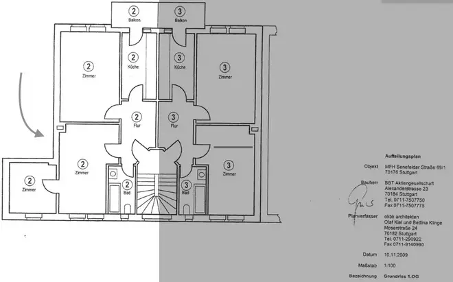 3 Zimmer Wohnung mit 69 m² in Stuttgart – Bild 7