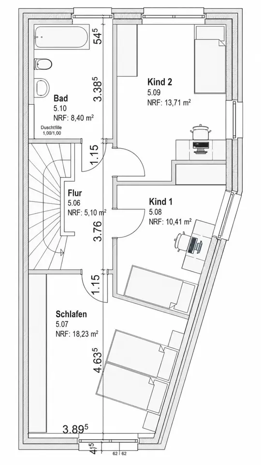 5 Zimmer Haus mit 124 m² in Neumünster – Bild 9
