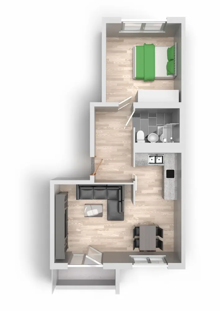 2 Zimmer Wohnung mit 49 m² in Halle (Saale) – Bild 9