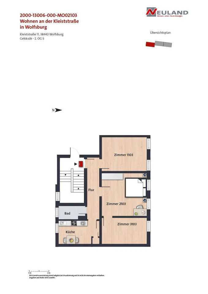Studio mit 28 m² in Wolfsburg – Bild 5