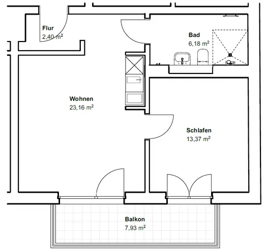 2 Zimmer Wohnung mit 49 m² in Berlin – Bild 7